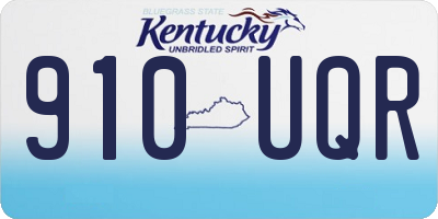 KY license plate 910UQR
