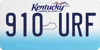 KY license plate 910URF