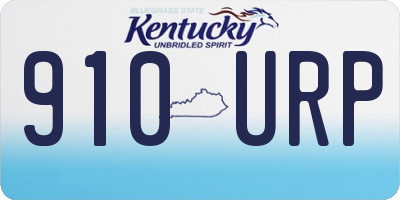KY license plate 910URP
