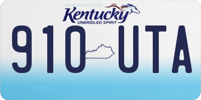 KY license plate 910UTA