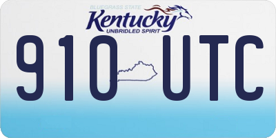KY license plate 910UTC