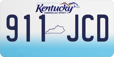 KY license plate 911JCD