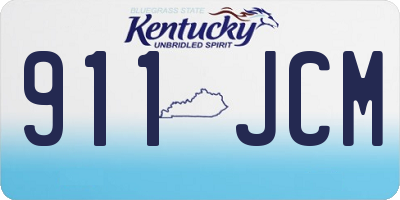 KY license plate 911JCM