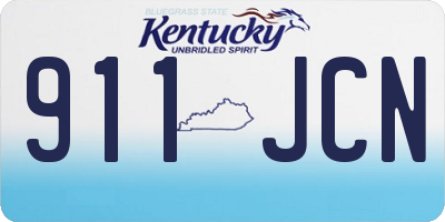 KY license plate 911JCN