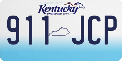 KY license plate 911JCP