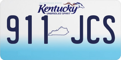 KY license plate 911JCS
