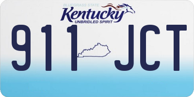 KY license plate 911JCT