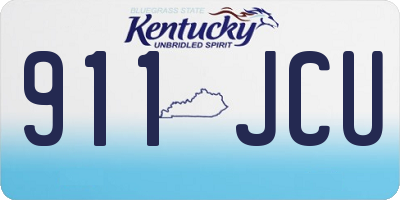 KY license plate 911JCU