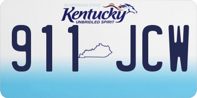 KY license plate 911JCW