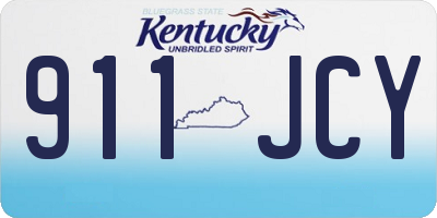 KY license plate 911JCY