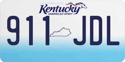 KY license plate 911JDL