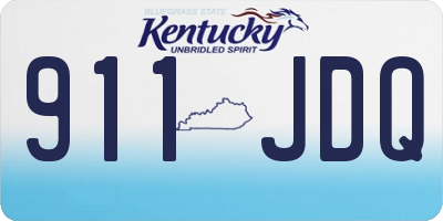 KY license plate 911JDQ