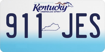 KY license plate 911JES
