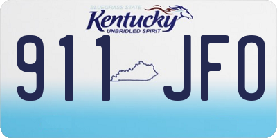 KY license plate 911JFO