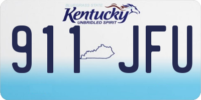 KY license plate 911JFU