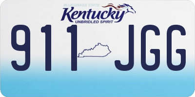 KY license plate 911JGG