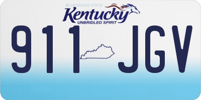 KY license plate 911JGV