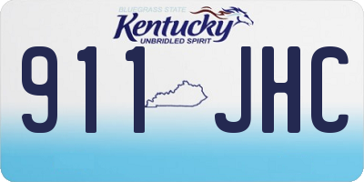 KY license plate 911JHC