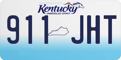 KY license plate 911JHT