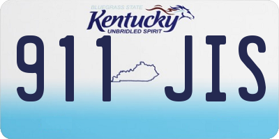 KY license plate 911JIS
