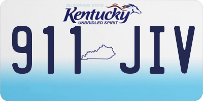 KY license plate 911JIV