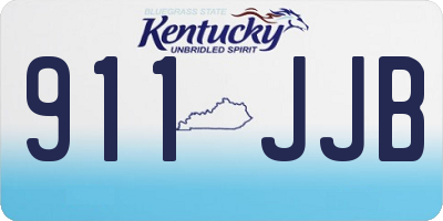 KY license plate 911JJB