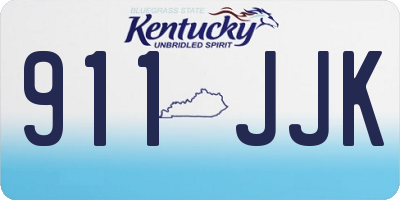 KY license plate 911JJK