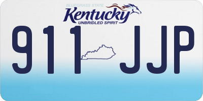 KY license plate 911JJP