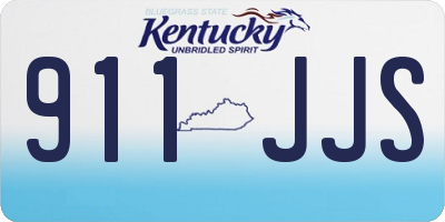 KY license plate 911JJS