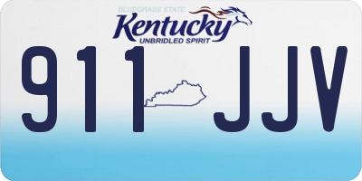 KY license plate 911JJV