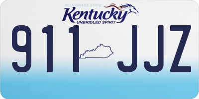KY license plate 911JJZ