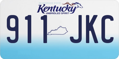KY license plate 911JKC