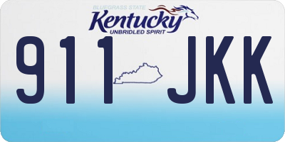 KY license plate 911JKK