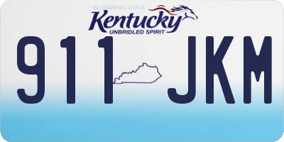 KY license plate 911JKM