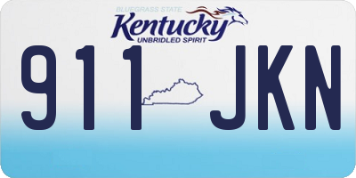 KY license plate 911JKN