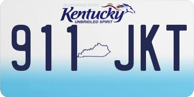 KY license plate 911JKT