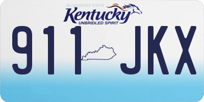 KY license plate 911JKX