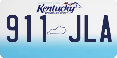 KY license plate 911JLA