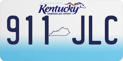KY license plate 911JLC