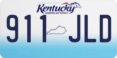 KY license plate 911JLD