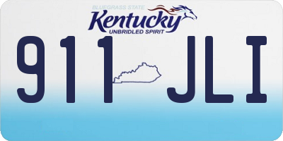 KY license plate 911JLI