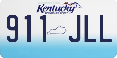KY license plate 911JLL