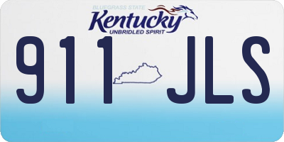 KY license plate 911JLS