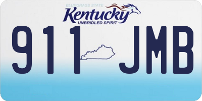 KY license plate 911JMB