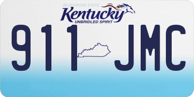 KY license plate 911JMC