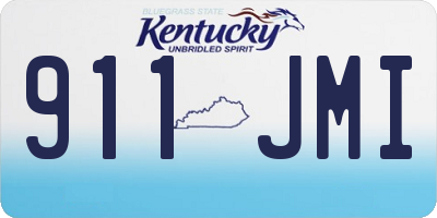 KY license plate 911JMI