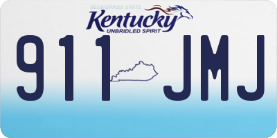 KY license plate 911JMJ