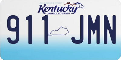 KY license plate 911JMN