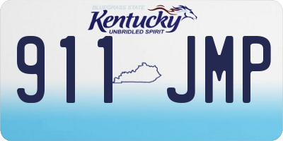 KY license plate 911JMP