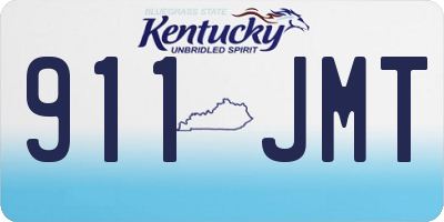 KY license plate 911JMT